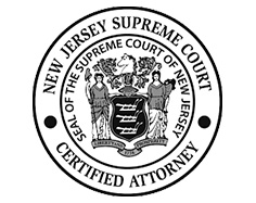 New Jersey Supreme Court Certified Attorney Seal of the Supreme Court of New Jersey